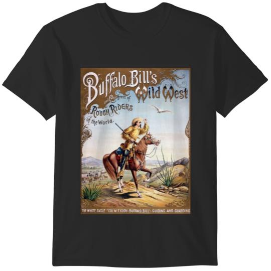 Buffalo Bill. Wild West. Playbill.   Style T-Shirts