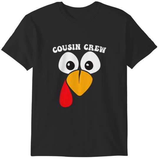 Lacrosse Gift Cousin Crew Turkey Cute Family Thanksgiving Pajamas Matching T-Shirts
