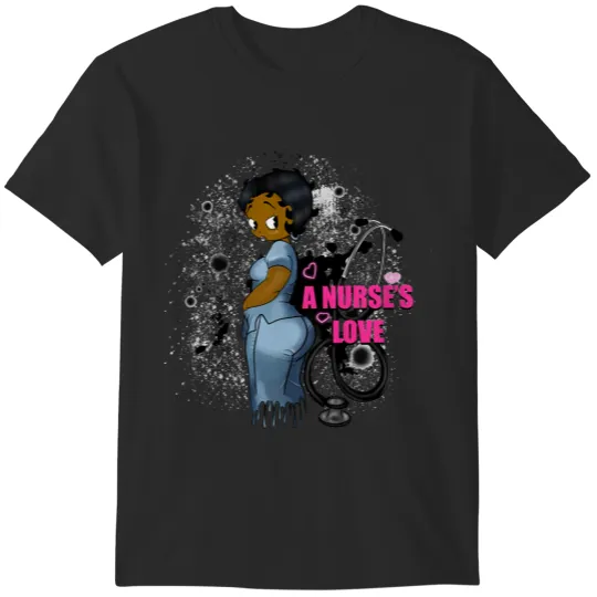 Nurses Love T-Shirt Cool Gift, betty-boop Tees T-Shirts