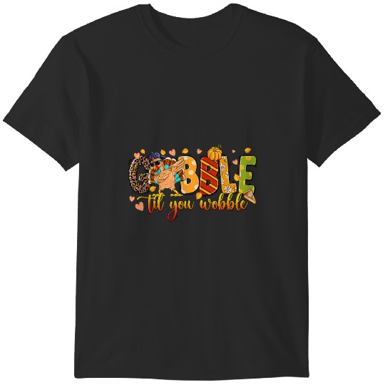 Lacrosse Gift Gobble Till you Wobble Turkey Costume Thanksgiving T-Shirts