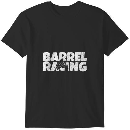 Barrel Racer Cowgirl riding Horse for Rodeo Barrel Racing T-Shirts