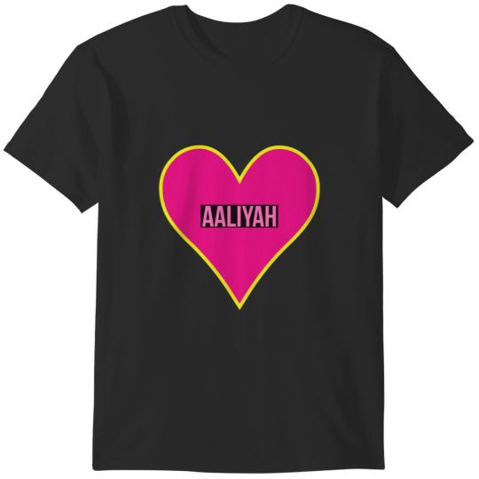 Aaliyah - heart T-Shirts