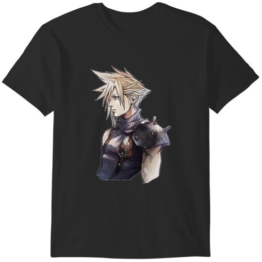 Final Fantasy 7 Cloud Strife Portrait T-Shirts