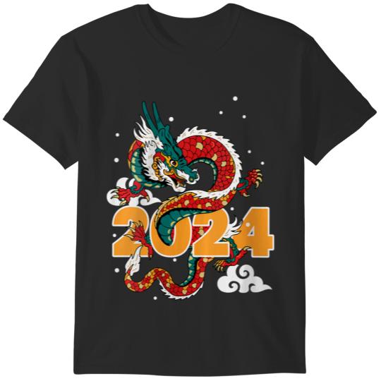 wo lunar new year 2024 year of the dragon T-Shirts