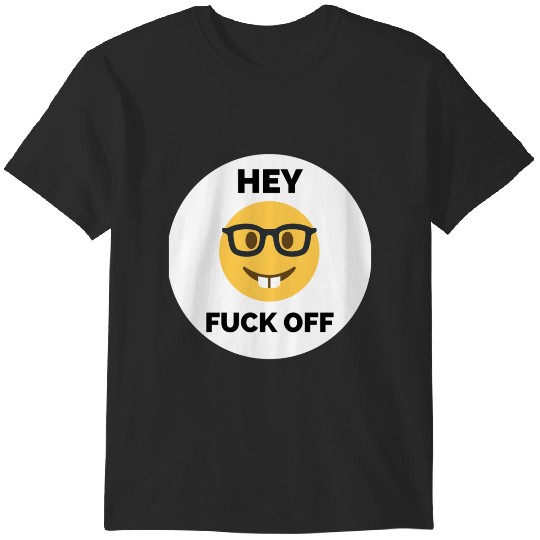 Discover Hey Fk Off Fk Off-Emoji- T-Shirts