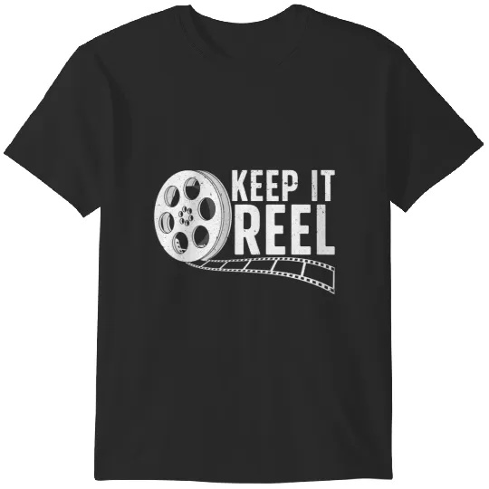Discover cool filmmaker art for men women movie film maker keep reel t T-Shirts