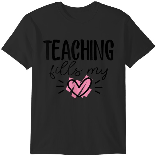 Discover Teaching Fills My Heart Teacher Valentines Day T-Shirts