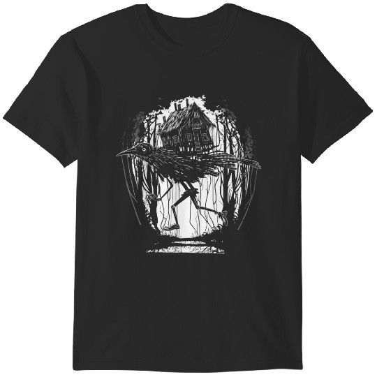 Discover Walking House on Chicken Legs Slavic folklore Baba Yaga Art 36 T-Shirts