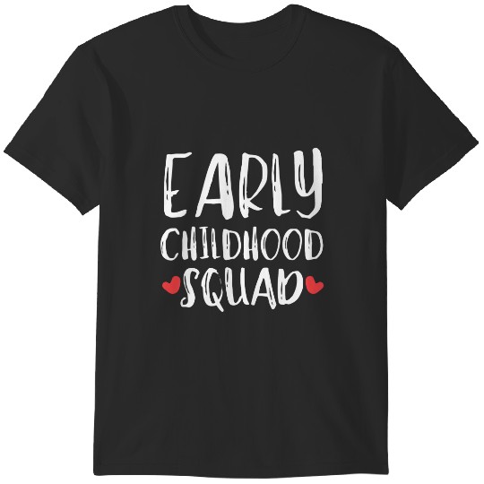 Discover Early Chidhood Squad Back to School Math Teacher Preschool T-Shirts