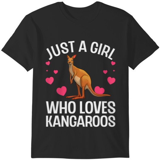 cool kangaroo for girls women australian animal zookeeper t T-Shirts