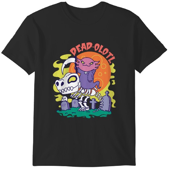 Discover Kawaii Halloween Grim Reaper Skeleton T Rex T-Shirts
