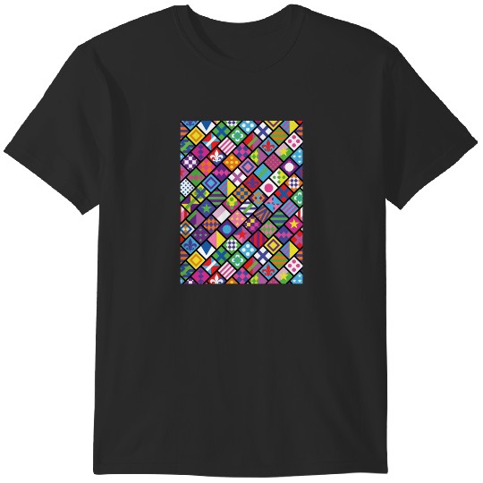 Discover Horse racing colorful jockey squares Graphic T-Shirts