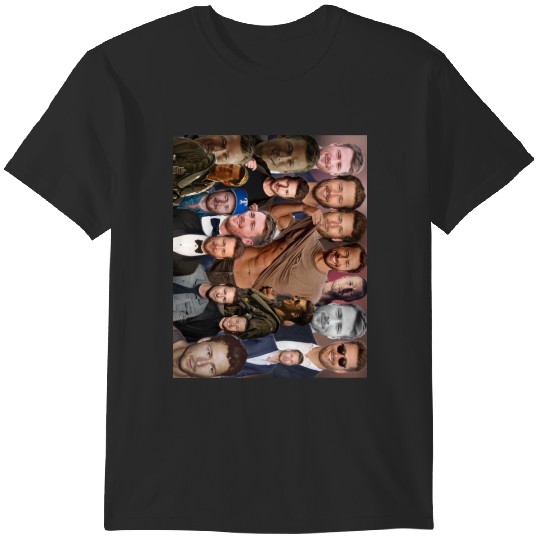 Glen Powell photo collage high quality T-Shirts