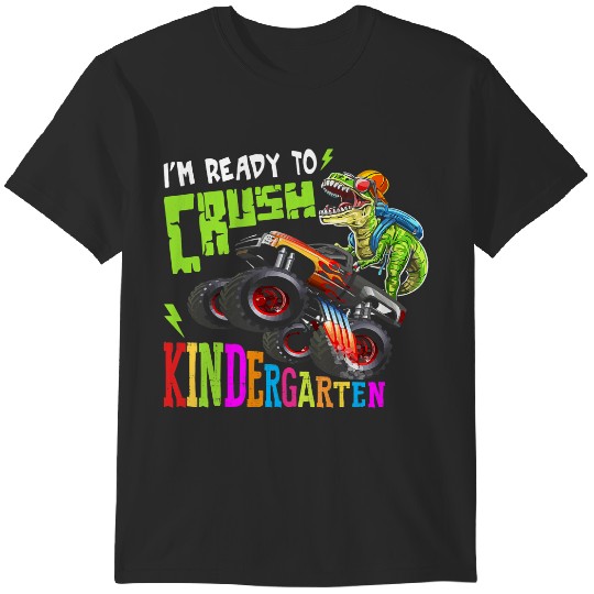 Discover Kids Im Ready To Crush Kindergarten Dinosaur Back To School 3 T-Shirts