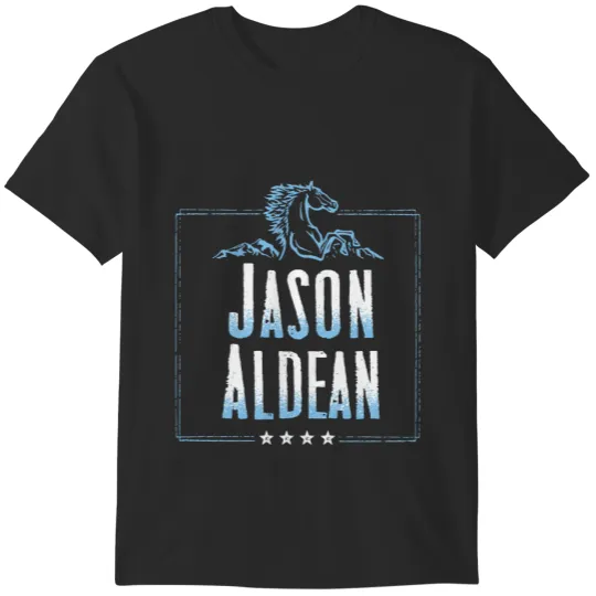 Grey jason aldean Rock And Music OneAA Aldean Back In The Tour 2021 T-Shirts