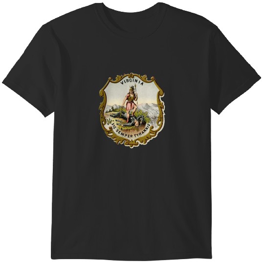 Discover The Virginia Ar ms (Virginia State Coat of Ar ms) T-Shirts