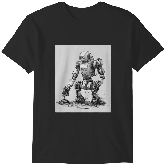 Discover Efficient Cleaning Robotics Art T-Shirts