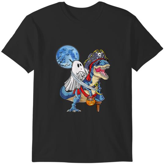 Discover Boo Riding Dinosaur Pumpkin Boy Girl Kids Halloween Costumes 2 T-Shirts