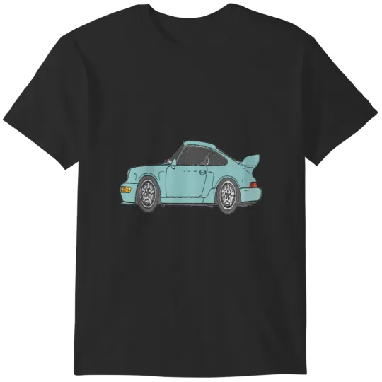 Porschee 964 964 RS 3.8 Mint Green T-Shirts