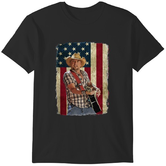 Discover Jason with flag background T-Shirts