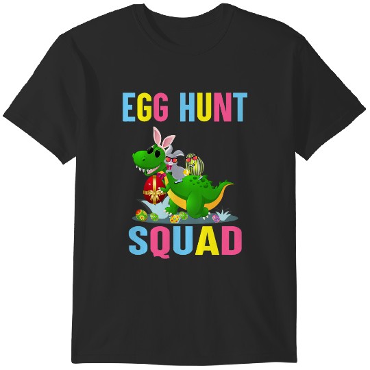 Discover Egg Hunt Squad Easter Egg Bunny Lover Dinosaur TRex T-Shirts