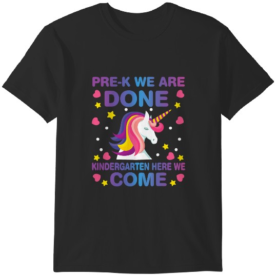 Discover PreK Graduate Kindergarten Back to School Unicorn Lovers T-Shirts