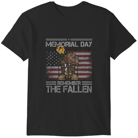 Discover Memorial Day Remember The Fallen Veteran Military Vintage 2 9 T-Shirts