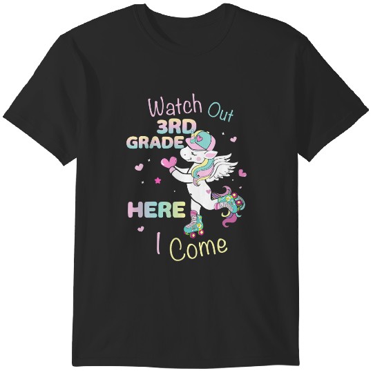 Discover Watch Out 3rd Grade Here I Come Unicorn Back To School Kids 1 T-Shirts