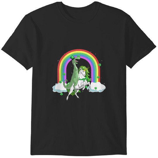 Discover TRex Dinosaur Riding Lepricorn Unicorn Gift St Patricks Day T-Shirts