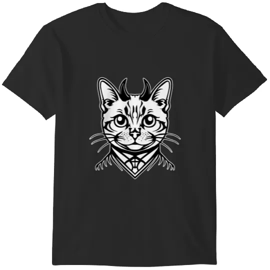 Metal deftone cat art T-Shirts