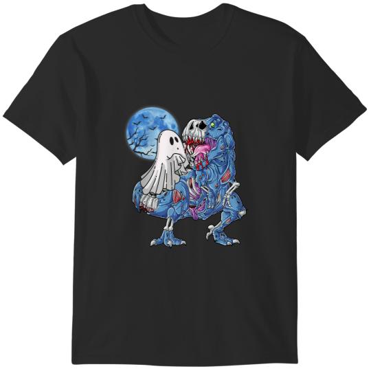 Discover Boo Riding Dinosaur Pumpkin Boy Girl Kids Halloween Costumes 3 T-Shirts