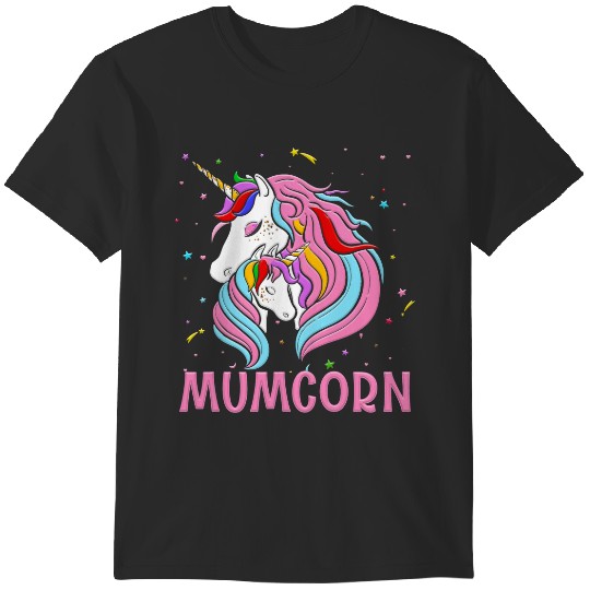 Discover Mumcorn Mum Daughter Unicorns Mothers Day Unicorn T-Shirts