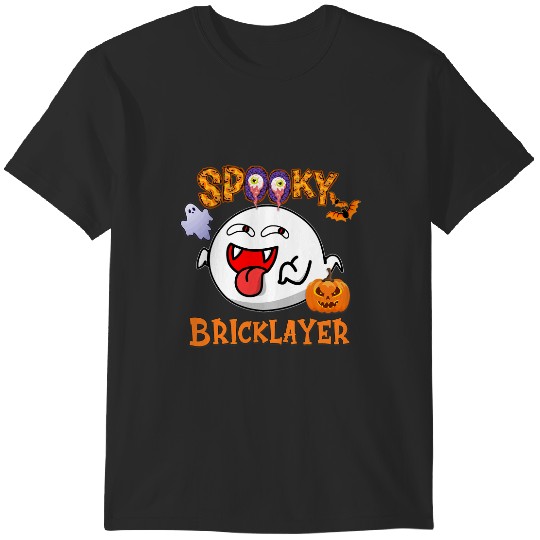 Discover Boo Halloween Costume Spooky Bricklayer T-Shirts