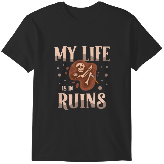 Discover My Life Is In Ruins Archaeologist Fossil Hunter Archaeology T-Shirts