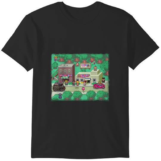 Earthbound Town Photographic Print T-Shirts