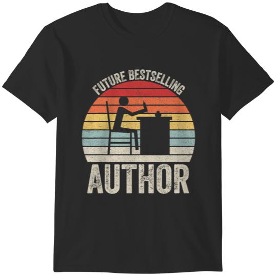 Discover Vintage Retro Future Bestselling Author Gift For Writer T-Shirts