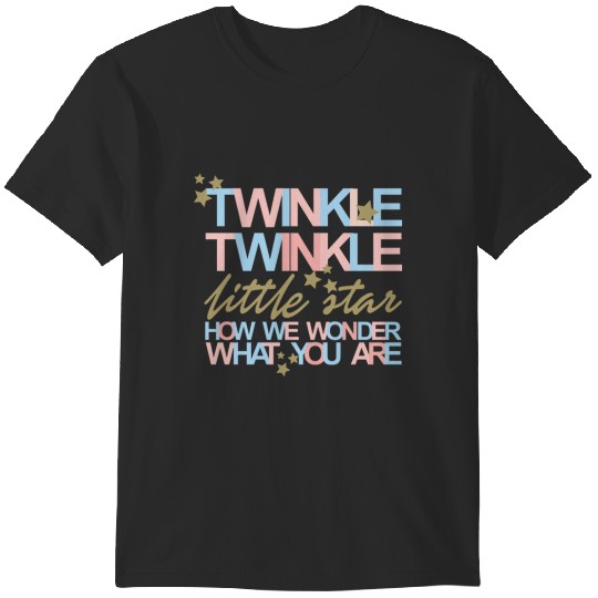 Discover Gender Reveal Gender Reveal Twinkle Little Star How We Wonder What You Are T-Shirts