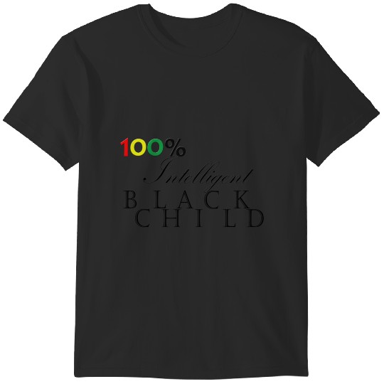 Discover One Hundred Percent Intelligent Black Child (color) Sticker T-Shirts
