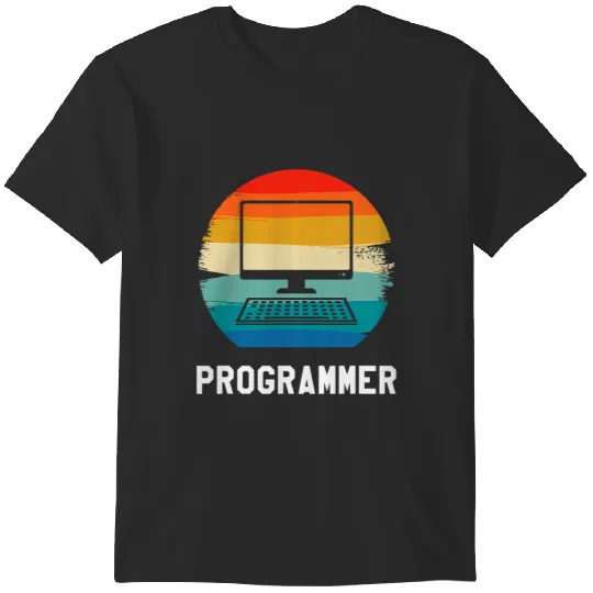 Retro Vintage Programmer Computer Programming 1 T-Shirts