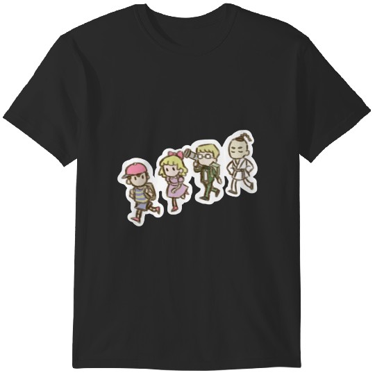 EarthBound 'The Gang' Sticker T-Shirts