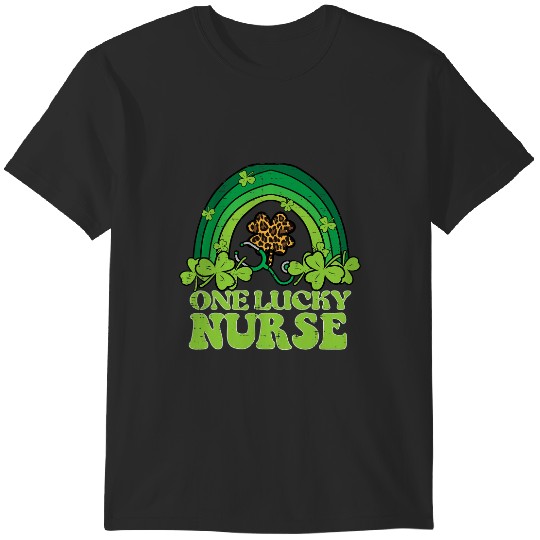 Discover St Patricks Day One Lucky Saint Pattys Scrub Top Women 2 T-Shirts