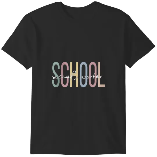 Discover School Social Worker Boho School Social Worker T-Shirts