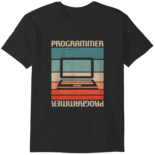Retro Vintage Programmer Computer Programming 2 T-Shirts