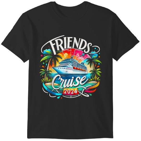 Discover Friends Cruise Squad 2024 Summer Vacation Matching Family T-Shirts