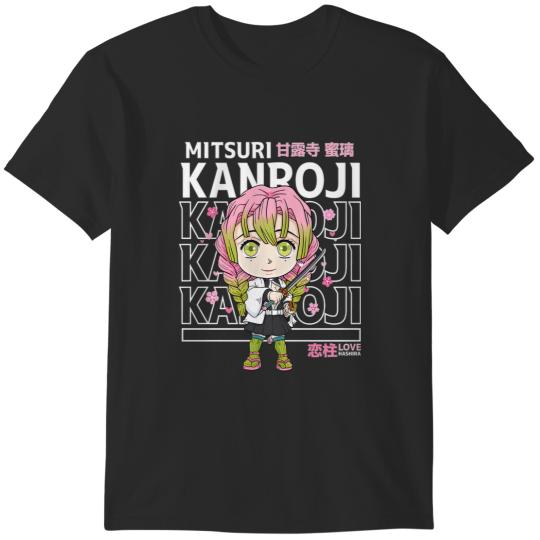 Love Hashira Mitsuri Chibi - Mitsuri Kanroji Demon Slayerr T-Shirts