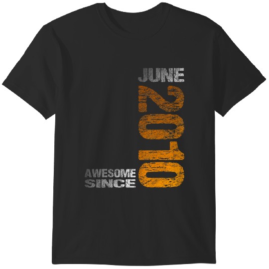 Discover awesome since june 2010 13th birthday born 2010 t T-Shirts