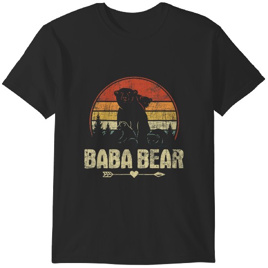 Discover baba bear retro vintage wildlife grandfather grandpa dad t T-Shirts