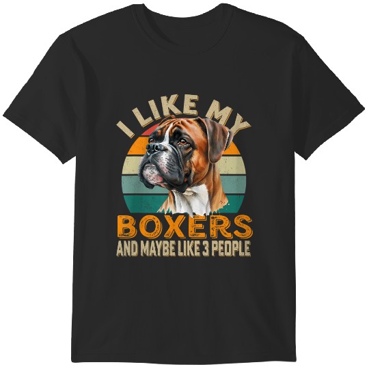 Discover i like my boxers maybe 3 people retro dog lovers owners T-Shirts