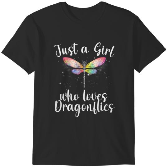 Discover dragonfly art for women girl bug insect dragonfly lover t T-Shirts