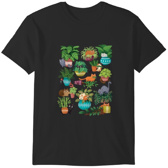 Discover Cats And Plants T-Shirts